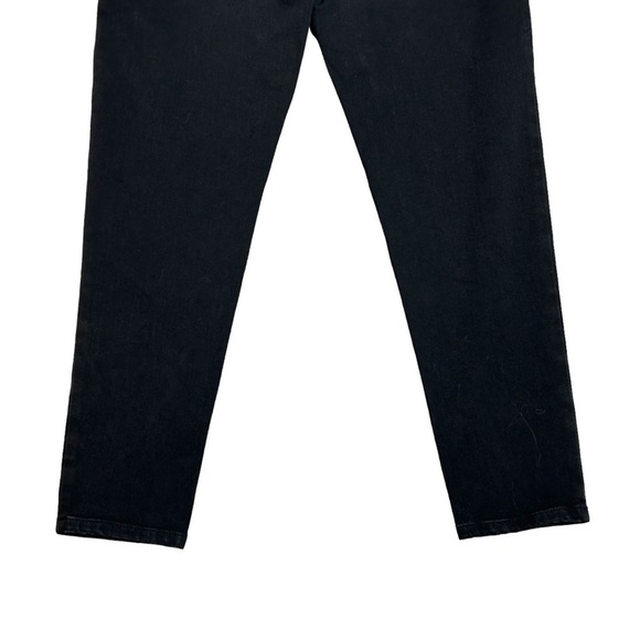 BETABRAND Black denim jeans Pull on Skinny leg 4 pocket Stretchy Size Large - Picture 8 of 9